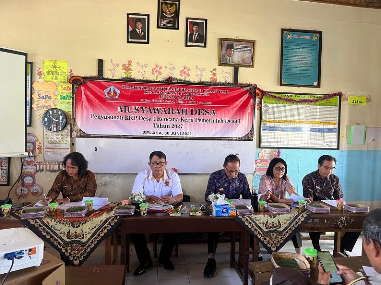 Musyawarah Desa Saba: Serap Aspirasi Warga dalam Penyusunan RKP Desa Tahun 2027
